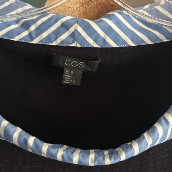 COS Black and Blue Striped Dress - Picture 5 of 16